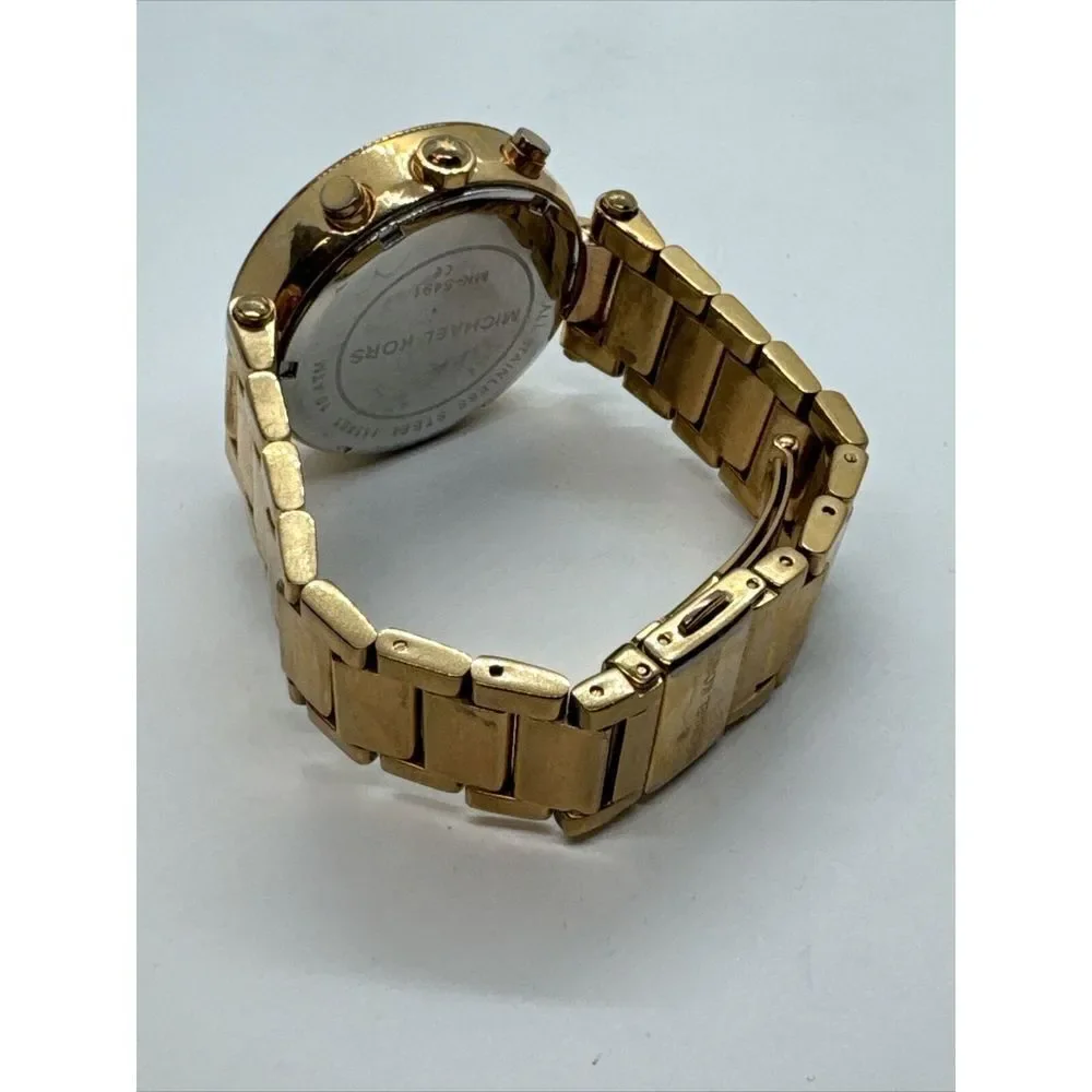 Michael Kors Parker MK5491 Women's Gold Stainless Steel Analog Dial Watch JNA370